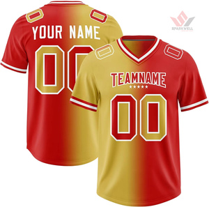 Maillot de football américain personnalisé pour homme, noir, numéro 41, col en V, manches courtes, respirant, anti-transpiration, polyester, coupe athlétique, taille adulte - Product Image 5