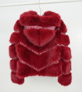 เสื้อพาร์กาขนสัตว์เทียมแบบมีฮู้ด หนา สีซิงค์ล้วน เสื้อคลุมผู้ชายแบบซิป แจ็คเก็ตขนสัตว์เทียมทรงหลวม - Product Image 3