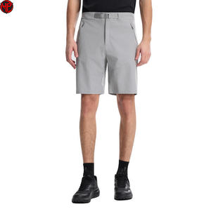 Men's Quick Dry Twill Cargo Shorts <b>Elastic</b> Drawstring Mid-Length Casual Outdoor Fishing Shorts Wholesale Sportswear Swim - Product Image 1