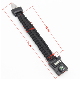 Pulsera de Supervivencia Multifuncional con Reloj Digital, Brújula, Encendedor, Cuchilla de Acero y Rompeventanas - Product Image 6