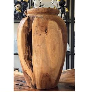 Nuevo Jarrón de Madera de Mango Hecho a Mano con Diseño Moderno y Lujoso para Decoración del Hogar, Jarrón de Mesa para Sala de Estar - Product Image 2