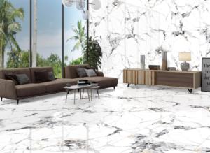 Azulejos de porcelana brillante de lujo contemporáneo, tamaño 800x1600, 1200x1800, 750x1500 mm, azulejos modernos tipo losa para diseño de interiores - Product Image 4