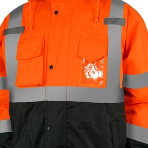 Top Trending Premium High Visibility Unisex Reflective Safety <b>Jacket</b> Hooded Winter Waterproof Breathable Safety <b>Jacket</b> - Product Image 3