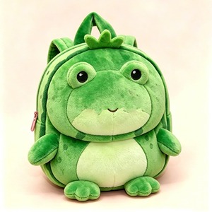 Strawberry Plush <b>Backpack</b> For <b>Kids</b> 2-4 Years Unisex Soft Stuffed Animal Toy With Embroidered Design - Product Image 4
