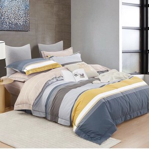 Ensemble de draps et de couettes brossés modernes Â ¥ 600s Compte de fils Kit de quatre pièces de mariage écologique Utilisation toutes saisons - Product Image 1