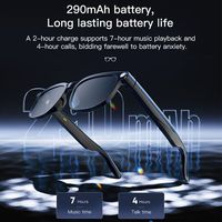 Lunettes intelligentes avec caméra 8MP, enregistrement vidéo, traduction simultanée, appels Bluetooth et capacités d'IA.