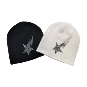 Bonnets personnalisés en strass, chapeaux streetwear, bonnets sportifs pour femmes, bonnets en cristal, bonnets skull cap - Product Image 5