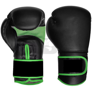 Gants de boxe MMA professionnels de haute qualité en cuir durable PVC PU, séchage rapide, respirants, écologiques, fermeture à lacets, personnalisables - Product Image 1