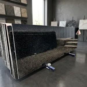 Dalles de granit noir South Galaxy de qualité export, pierre naturelle durable pour comptoirs, escaliers, revêtements muraux et applications commerciales - Product Image 4