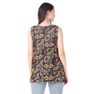 Kurti Corto Étnico de Moda para Mujer – Kurta Estampada de Corte Regular para Ocasiones Casuales y Festivas - Product Image 3
