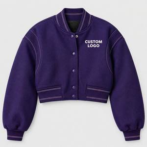 Ropa Deportiva TRAMA: Top Corto Rojo para Mujer, Estilo Universitario, con Botones al Frente, Cuello Alto, Estilo Vintage, Ecológico, para Otoño - Product Image 2