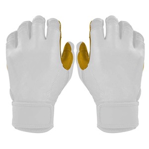 Gants de frappe en cuir blanc rembourrés avec fermeture auto-agrippante, unisexes, pour adultes, entraînement, ambidextres - Product Image 1