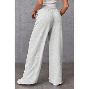 Pantalon de survêtement évasé pour femmes grandes tailles, prix de gros, 100% coton, matière respirante et douce, vente en ligne, pantalon de survêtement évasé pour femmes - Product Image 2