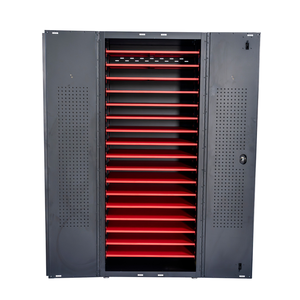 Vente en gros Coffre à outils supporté par OEM 76cm 03 niveaux en acier revêtu de puissance pour le garage de mécanicien et l'armoire de stockage d'atelier - Product Image 5