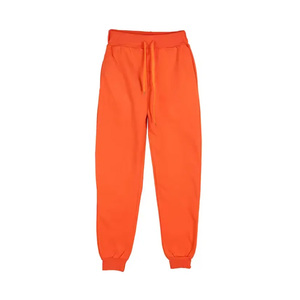 Pantalon de jogging personnalisé pour homme, uni, crème beige, en molleton avec cordon de serrage, idéal pour l'entraînement sportif hivernal et le maintien au chaud - Product Image 2