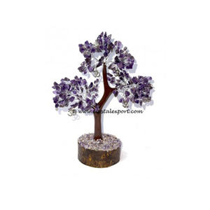 En gros 300 Perle Guérison Améthyste Arbre Haute Qualité Feng Shui Style Cristal Naturel Pierres Précieuses Chanceux Argent Om Charme - Product Image 4
