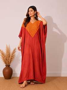 Tissu de Kaftan Premium en Soie Modale Pure Teinte Shibori, Qualité Supérieure, Collection de Tissus de Mode Ethnique de Créateur - Product Image 4