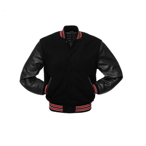 OEM Men's Wool Varsity <b>Jacket</b> with Embroidery Patches Baseball Bomber <b>Winter</b> College Style Full Sleeve Fashion Outerwear - Product Image 6