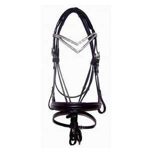 Bridles Double Crystal Browbands Horse Bridle Fancy Leather Horse Bridles - Product Image 1