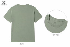 T-shirt à manches courtes pour homme X Sports City, couleur unie, col rond, coupe ample, jersey 100% coton, vêtements décontractés, logo imprimé numériquement sur le devant - Product Image 2