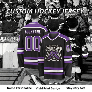 Factory Made Men’s Ice Hockey Jerseys Unisex 100% Polyester Moisture-Wicking Anti-Bacterial 3D Embroidery Sublimated Print - Product Image 2