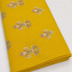 High Quality Malty Embroidery Fabric Polyester Georgette Mesh Lace Fabric for Bridal Wear Home Textile and Garments - Product Image 1