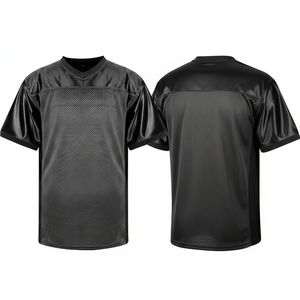 Wholesale Customized Breathable Short Sleeve V-<b>neck</b> Regular Fit Football Rugby Jersey Mesh American Football <b>Fans</b> - Product Image 1