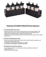 Nuevo Kit de ECU HANA H2200 Tipo E L de Alto Rendimiento Premium DC 12V para GLP/GNC/GNL, Sistema de Inyección con Inyector y Boquilla, ISO 15500