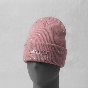 Men Women wholesale Custom jacquard Winter Tie-Dye Knit <b>Beanie</b> <b>Hat</b> Acrylic Warm <b>Slouchy</b> Skull Cap with Leather Patch - Product Image 3