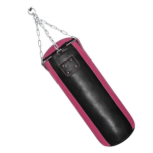 Saco de boxeo de cuero para fitness, colgante, relleno, venta al por mayor de fábrica a precio mayorista - Product Image 2