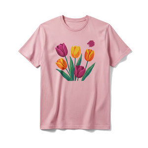 เสื้อยืดผู้ชายผ้าฝ้าย 100% พิมพ์ลายทรงหลวม เสื้อยืดผู้ชายขายส่ง - Product Image 1