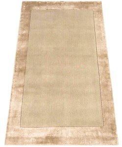 Alfombras de diseño I Trendy para sala de estar, tapete de lana de bambú de lana, para decoración moderna de dormitorio, para adultos, QNS abstracto - Product Image 1