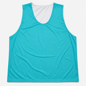Venta al por mayor de camisetas sin mangas con cuello en V para hombre, de malla transpirable, ajuste atlético, chaleco deportivo de verano, color sólido. - Product Image 6