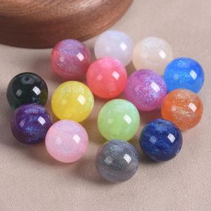 Cuentas Redondas Multicolor Facetadas de Acrílico, Cuentas Espaciadoras de Resina de Cristal Sueltas para Hacer Joyas y Manualidades - Product Image 4