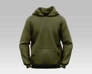Sweat-shirt épais surdimensionné uni avec logo personnalisé, style streetwear, à capuche - Product Image 3