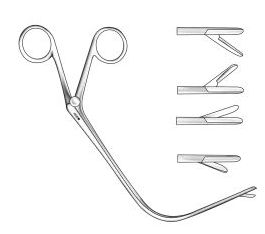 Jurasz Laryngeal Forcep Surgical Kit 19cm (4Pcs) Left Right ENT Surgical <b>Instruments</b> Premium Quality Medical Forceps CE - Product Image 4
