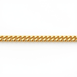 18K <b>Solid</b> <b>Gold</b> Curb Chain Necklace Premium Cuban Link Fine Jewellery High Polish Luxury Unisex Custom OEM Jewelry - Product Image 3