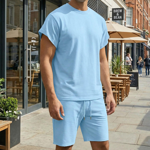 Offre Spéciale – Ensemble de Survêtement Léger Uni pour Homme – T-shirts Décontractés pour Jeunes et Adultes – Vente en Gros – Nouveaux Ensembles d'Été Tendance pour Hommes - Product Image 6