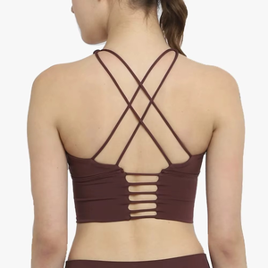 Conjuntos de Ropa Deportiva y Yoga a Cuadros para Mujer, Precio al por Mayor, Logotipo Personalizado en la Parte Delantera, Ropa de Gimnasio y Fitness, OEM Disponible - Product Image 5
