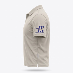 Polo en tissu Stone Color à manches courtes, col boutonné, logo personnalisé, tee-shirt uniforme pour équipe sportive ou club - Product Image 2
