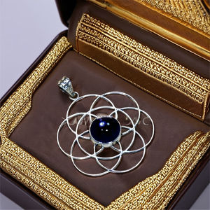 Amatista piedra preciosa Vintage Look joyería 925 plata esterlina colgante a granel al por mayor - Product Image 1