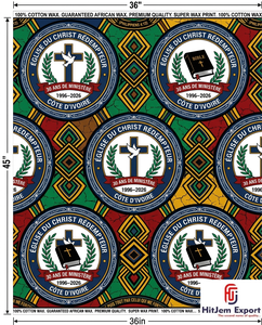 Premium African Wax Print Fabric Manufacturer Custom Church Celebration Anniversary Uniform Textile Supplier - Product Image 5