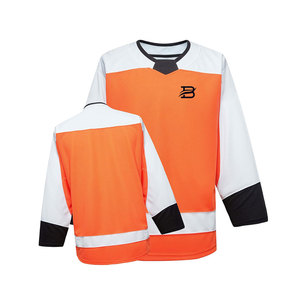 Maillot de hockey sur glace de qualité professionnelle, conçu pour un jeu énergique, avec une coupe flexible et une qualité durable. - Product Image 2