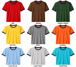 Wholesale 100% Cotton 180g Casual Jersey Custom <b>Logo</b> Plain Blank Unisex Adult Crew Neck Short Sleeve Work Gym T-Shirt - Product Image 5