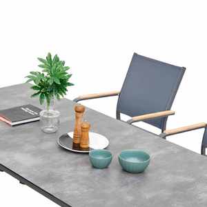Table à manger rectangulaire moderne et durable, plateau en pierre frittée, pieds en acier inoxydable, minimaliste, 4 places, meubles pour la maison - Product Image 4