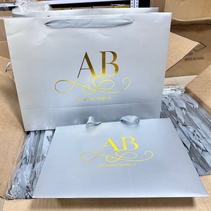 Wholesale Make Your Own Logo Luxury Black Paper Bags Clothing Retail Gift Shopping Paper Bag With Handled - Product Image 5