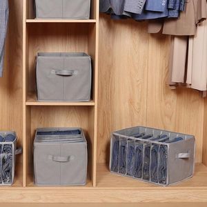 Organizzatore per Armadio con 7 Scomparti Trasparenti per Pantaloni e Maglioni, Divisorio per Vestiti con Pannello di Supporto - Product Image 2