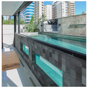 Pierre naturelle pierre de lave noire indonésienne taille 10x10cm pour murs intérieurs ou piscines - Product Image 6