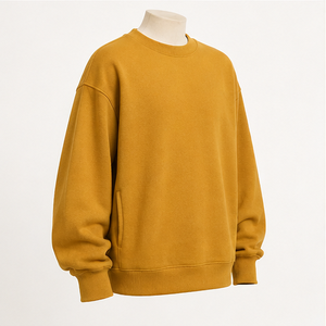 Sudadera Personalizada Ochre para Hombre, Corte Holgado, Cuello Redondo, Felpa Suave, Mezcla de Algodón y Felpa, MCRW-0022 - Product Image 4