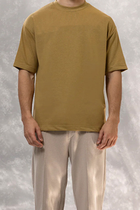 T-shirt unisexe homme surdimensionné à épaules tombantes en sergé 100 % polyester 280g, impression numérique, logo personnalisé, faible coût - Product Image 2